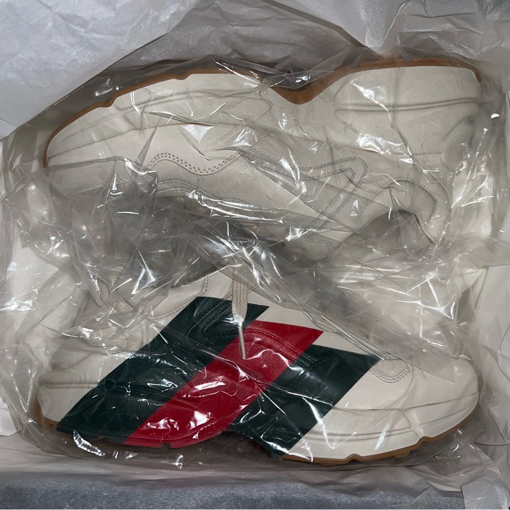 Gucci Apollo mystic white Leather Sneakers - Picture 2 of 14